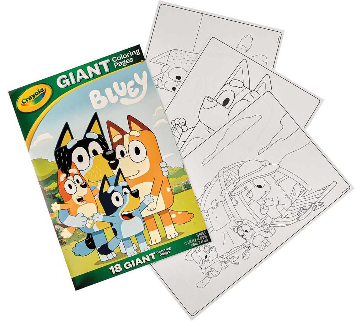 Giant Coloring Pages Bluey 18 pages