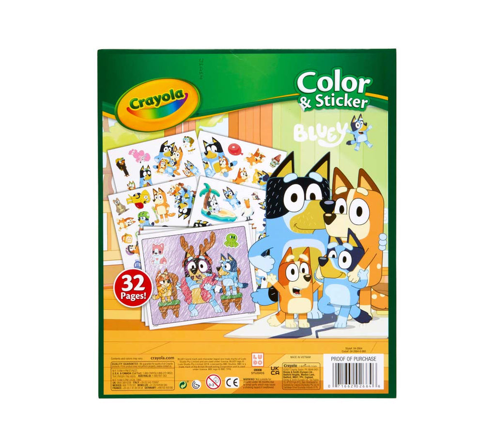 Bluey Color &amp; Sticker Activity Book