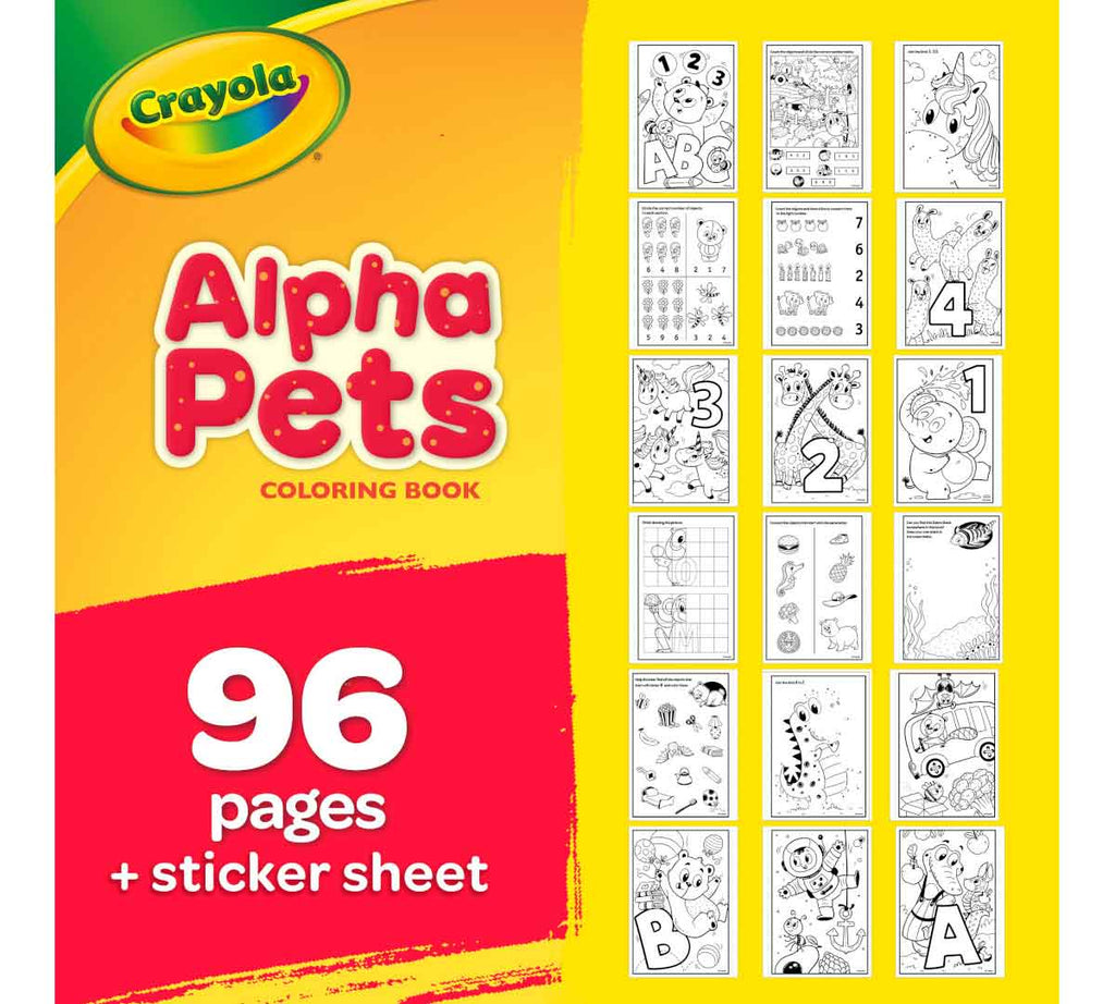 Alpha Pets Coloring Book 96 Pages