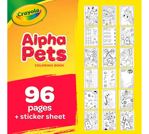 Alpha Pets Coloring Book 96 Pages