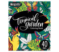 Tropical Garden Adult Coloring Book 40 Pages
