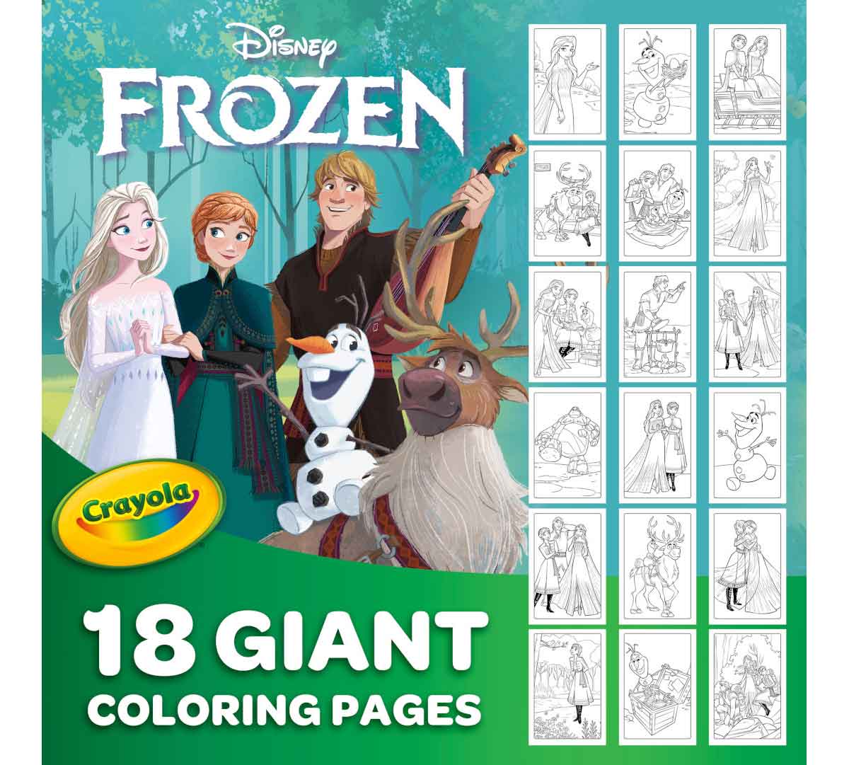 Giant Frozen Coloring Pages 18 Pages