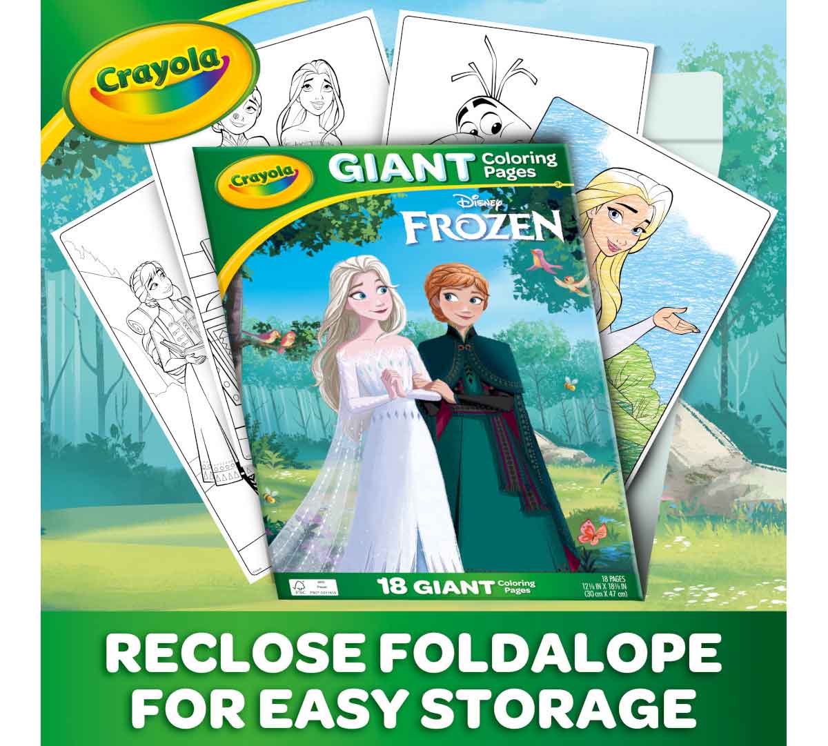 Giant Frozen Coloring Pages 18 Pages