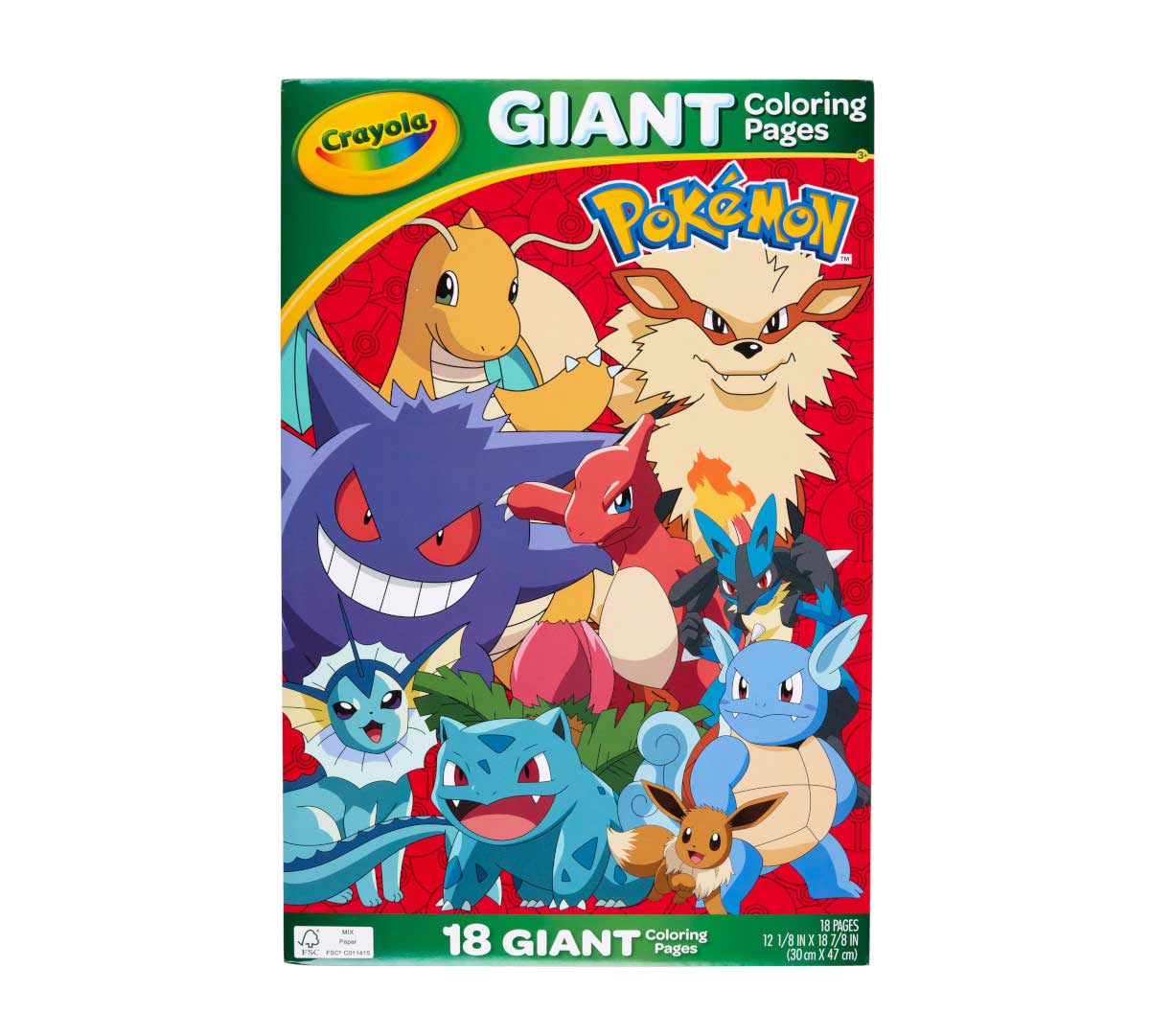 Giant Coloring Pages Pokémon 18 pages