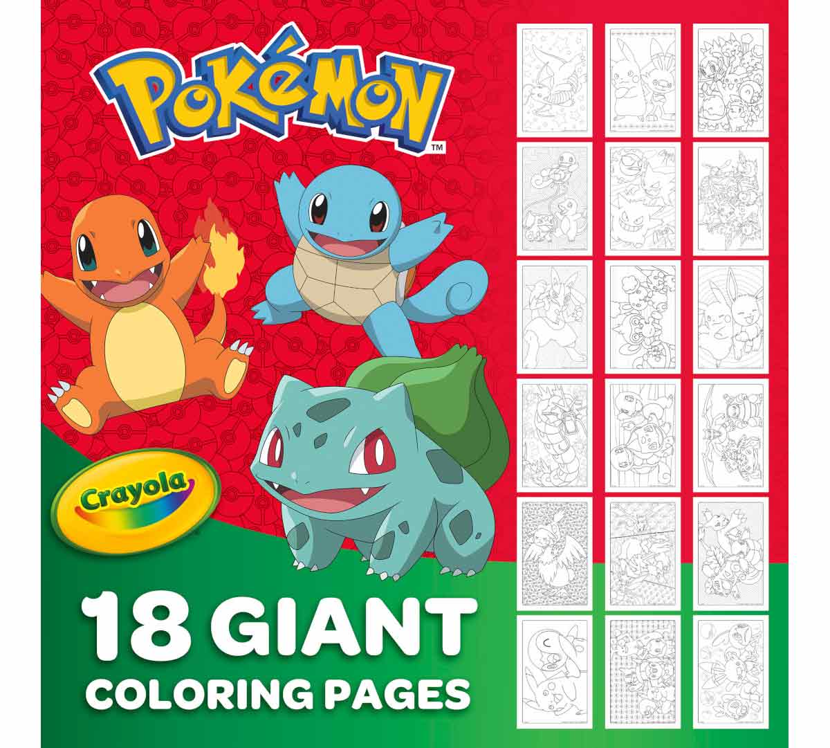Giant Coloring Pages Pokémon 18 pages
