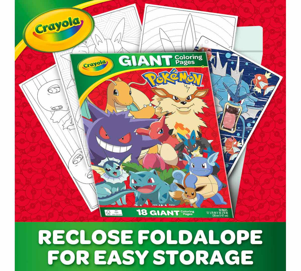 Giant Coloring Pages Pokémon 18 pages