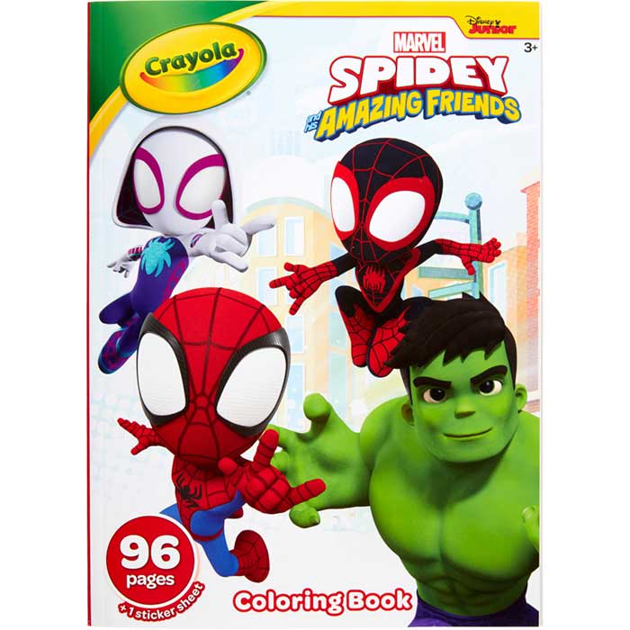 Spidey &amp; His Amazing Friends Coloring Book &amp; Sticker Sheet 96 Pages