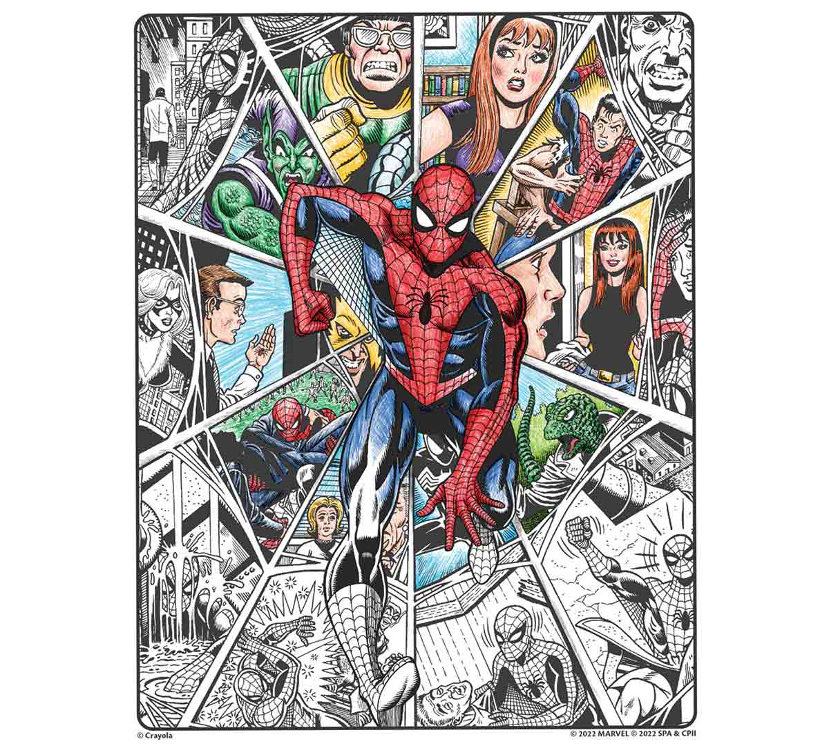 Spiderman Beyond Amazing Art With Edge Adult Coloring Book