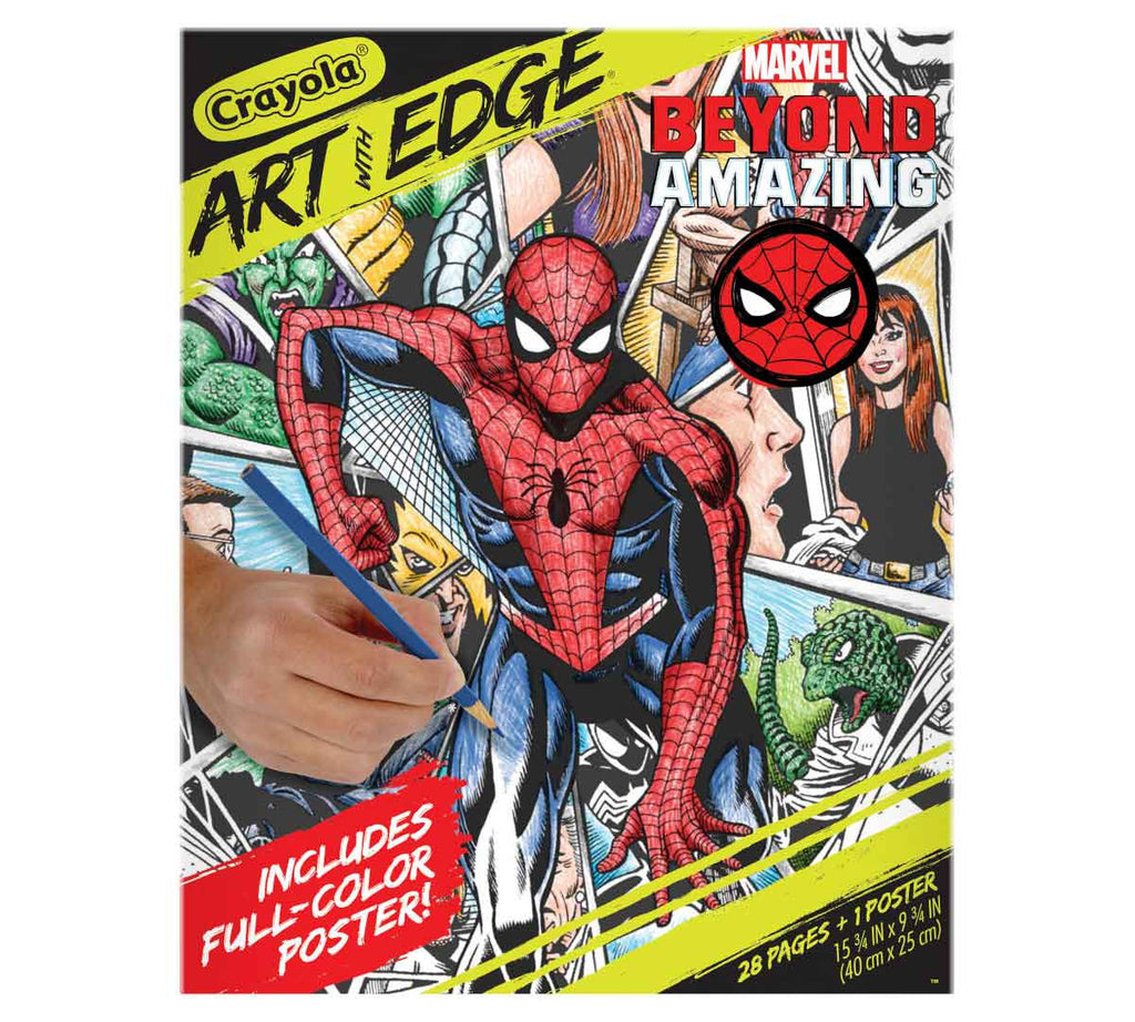 Spiderman Beyond Amazing Art With Edge Adult Coloring Book