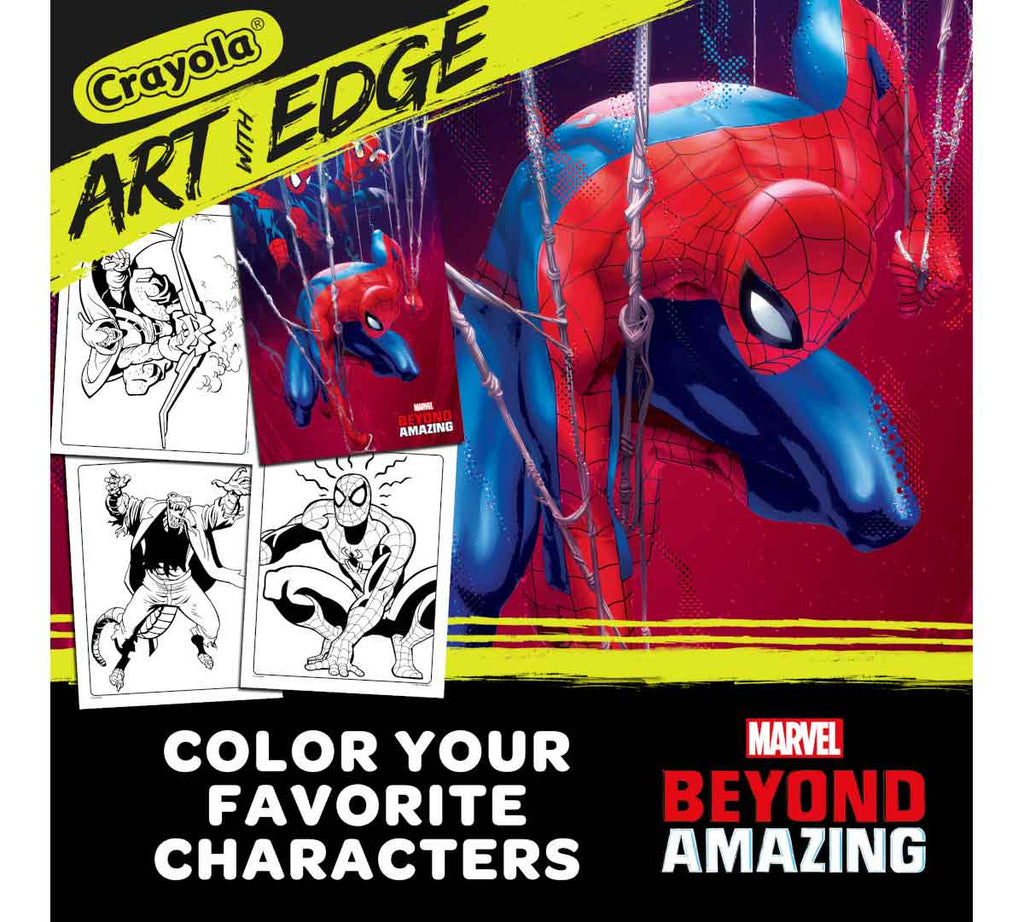 Spiderman Beyond Amazing Art With Edge Adult Coloring Book
