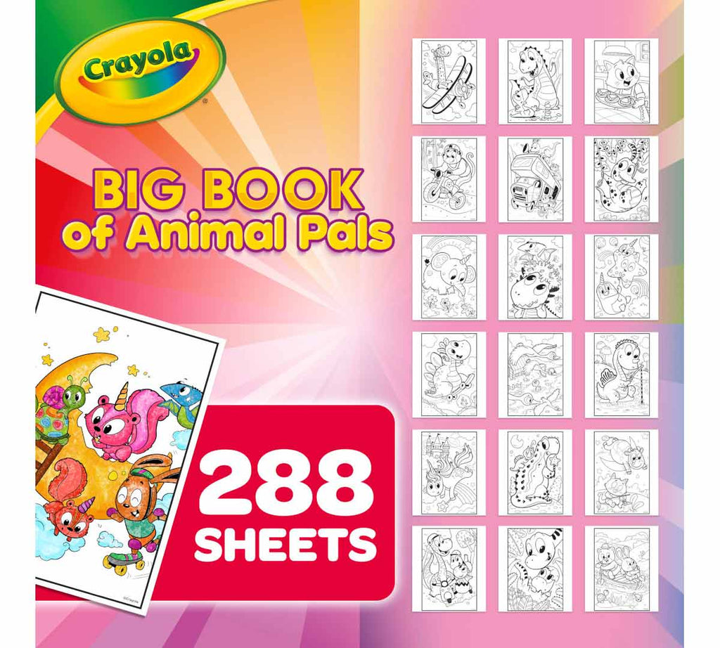 Big Book of Animal Pals Coloring Book 288 pages