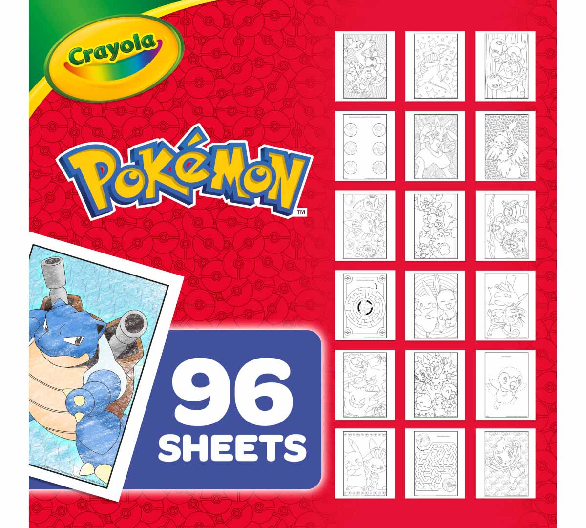 Pokémon Coloring &amp; Sticker Book 96 Pages