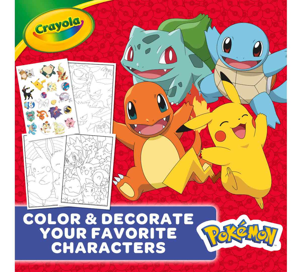 Pokémon Coloring &amp; Sticker Book 96 Pages