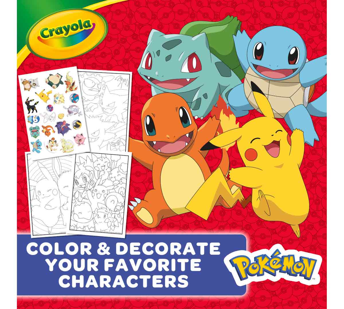 Pokémon Coloring &amp; Sticker Book 96 Pages