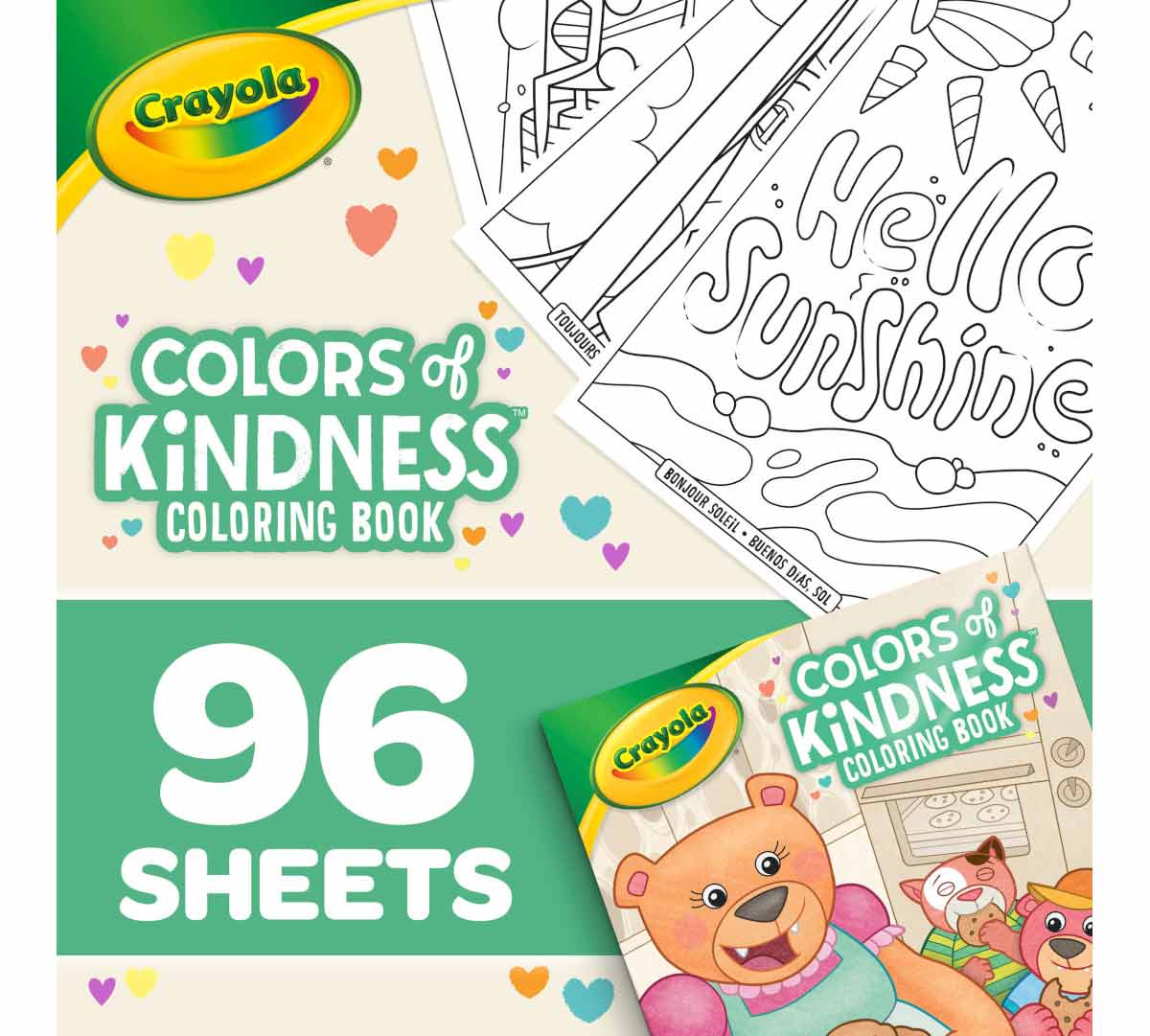 Colors of Kindness Coloring Book 96 pages