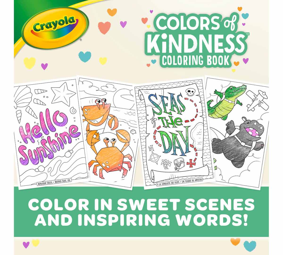 Colors of Kindness Coloring Book 96 pages