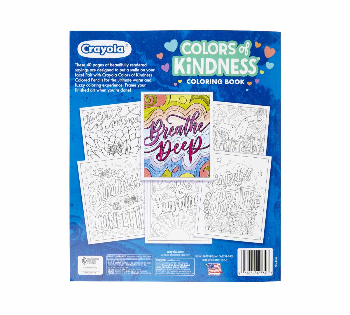 Colors of Kindness Coloring Book 40 Pages