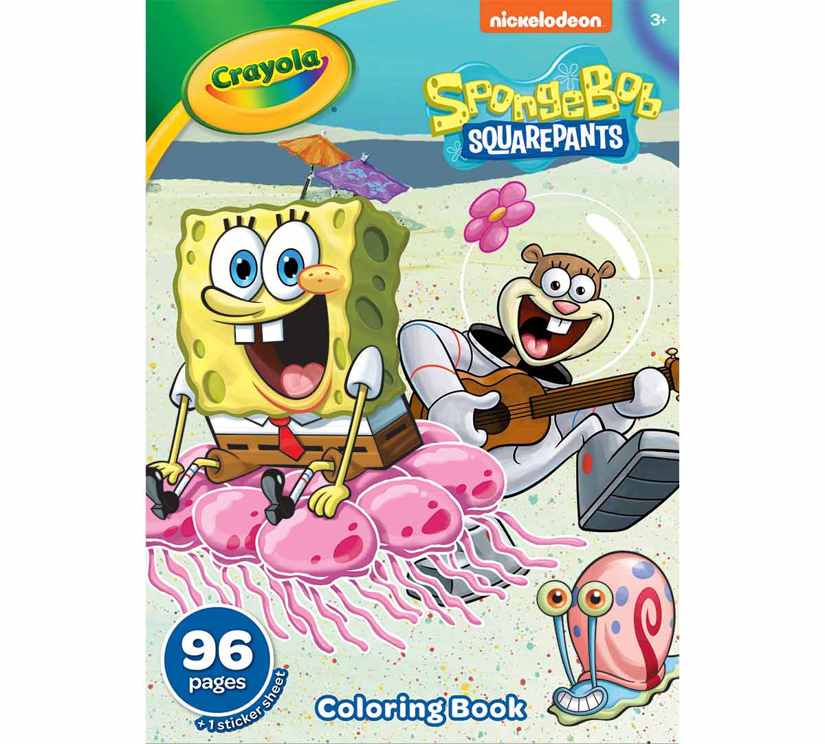 Spongebob Coloring Book &amp; Sticker Sheet 96 Pages