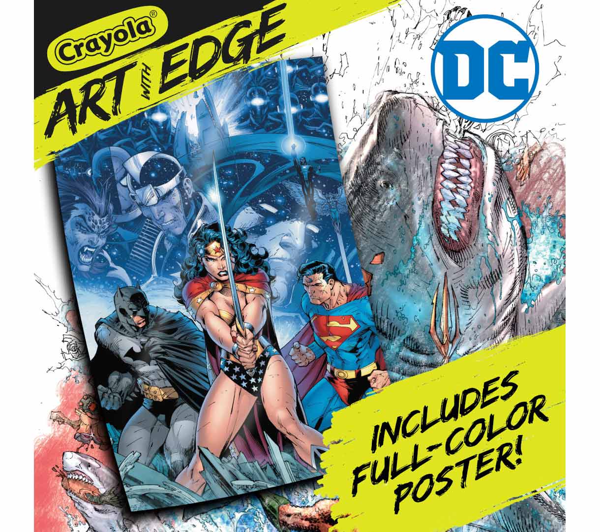 Art With Edge Justice League Coloring Pages 28 Sheets