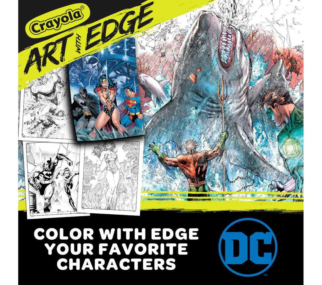 Art With Edge Justice League Coloring Pages 28 Sheets