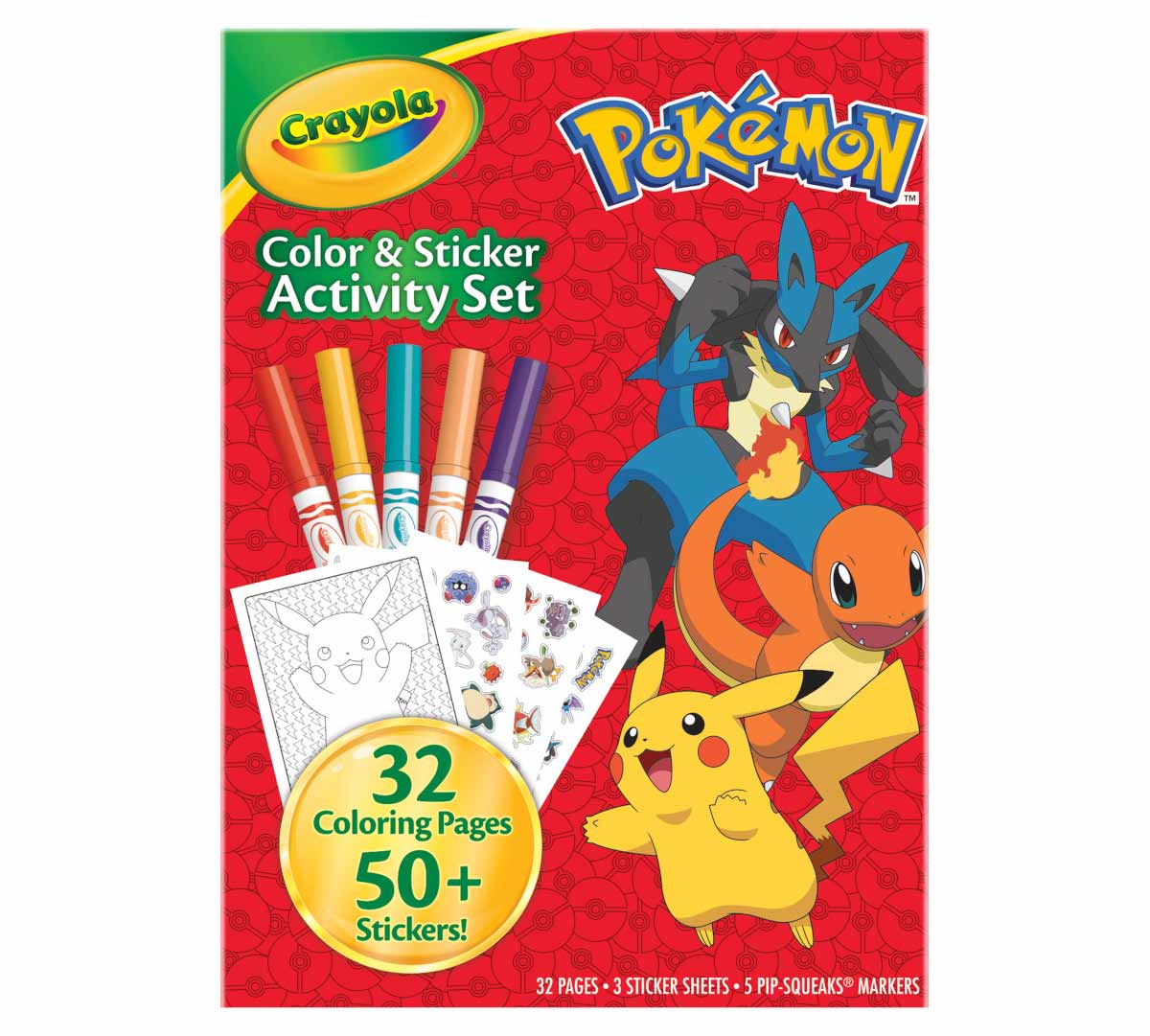 Pokémon Color and Sticker Activity Set with Markers