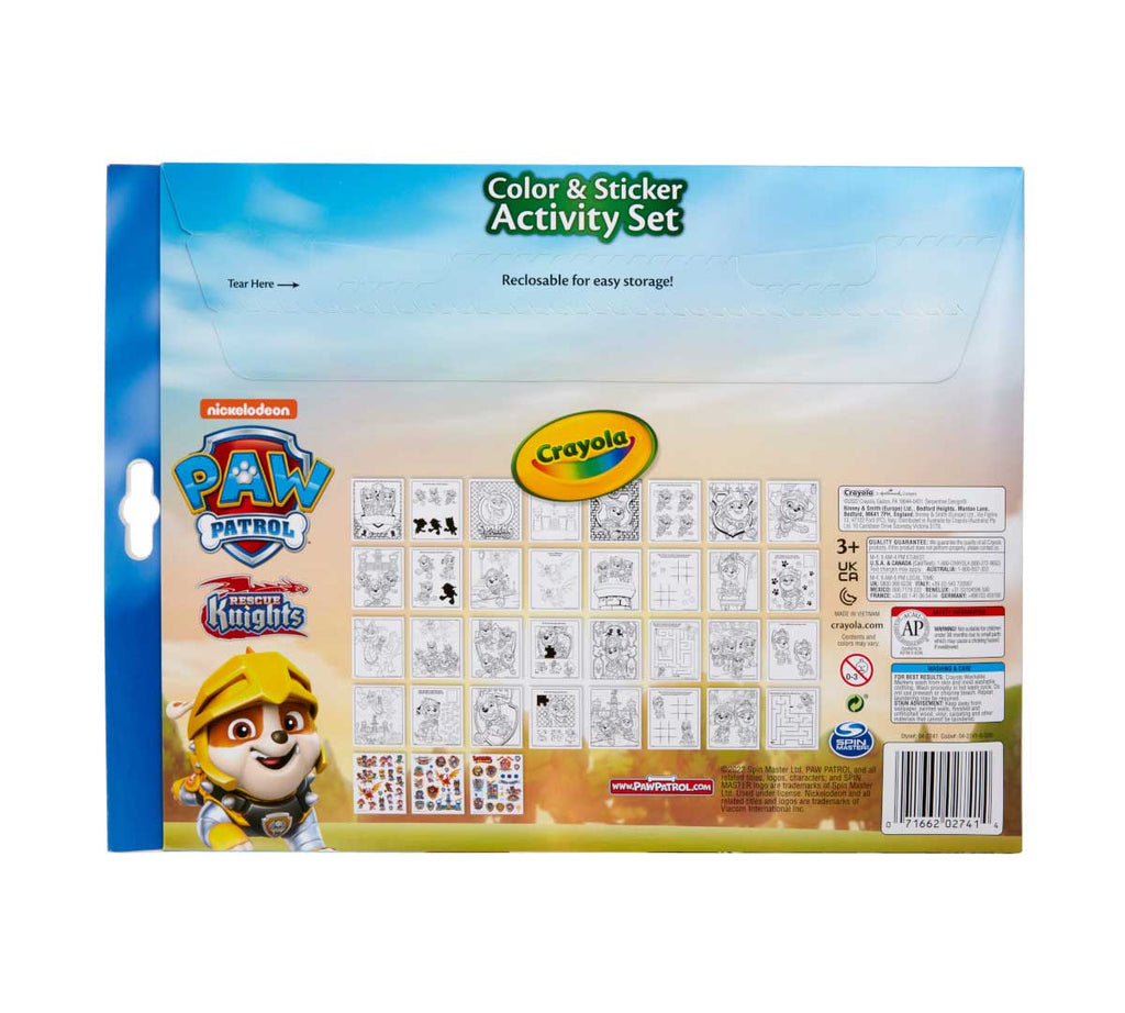 Paw Patrol Color and Sticker Activity Set with Markers