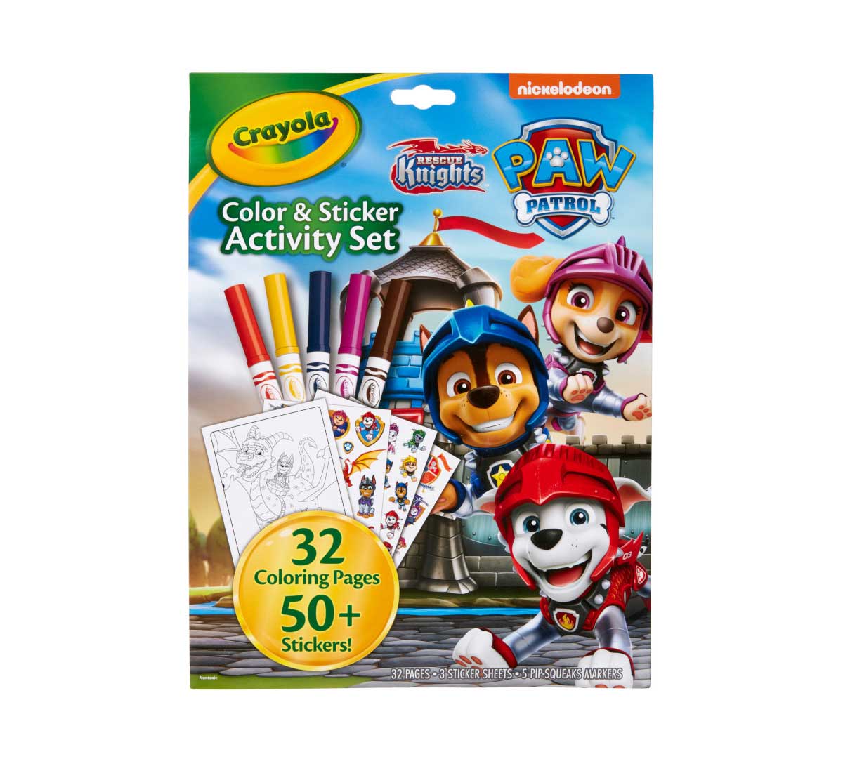 Paw Patrol Color and Sticker Activity Set with Markers