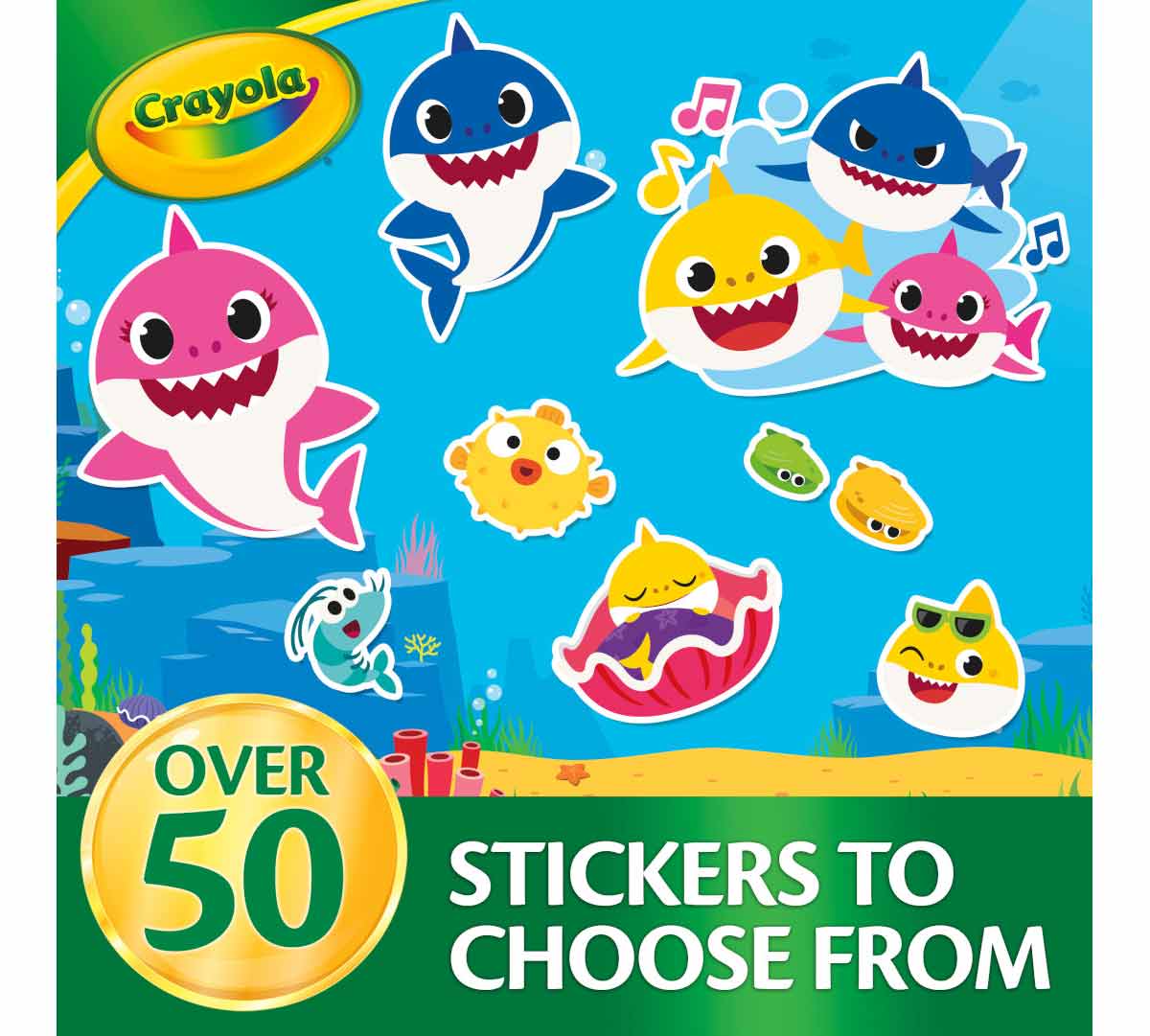 Baby Shark Color and Sticker Activity Set with Markers