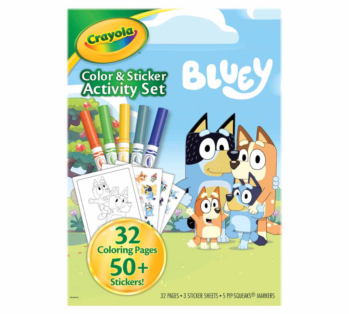 Bluey Color and Sticker Activity Set with Markers
