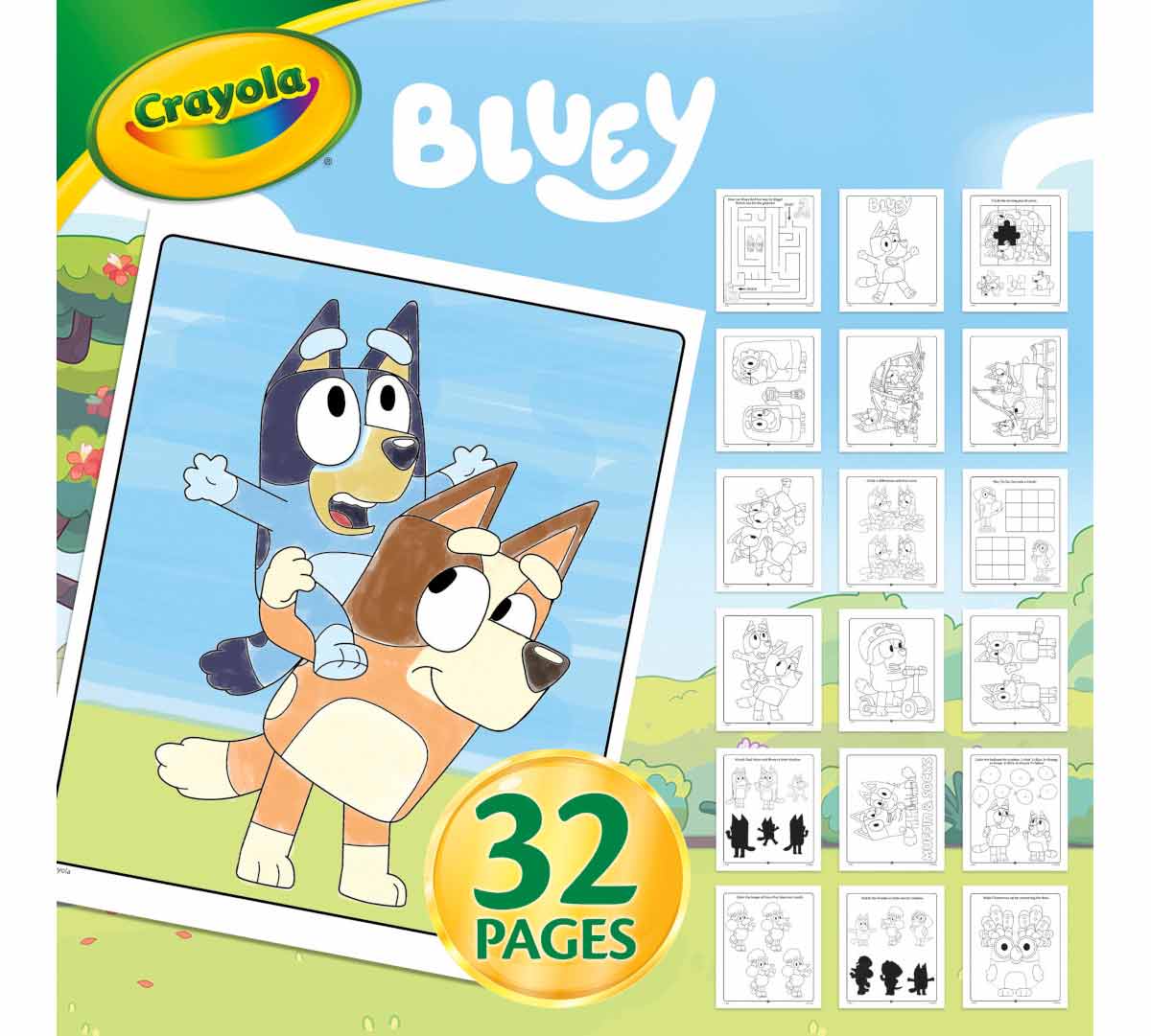 Bluey Color and Sticker Activity Set with Markers