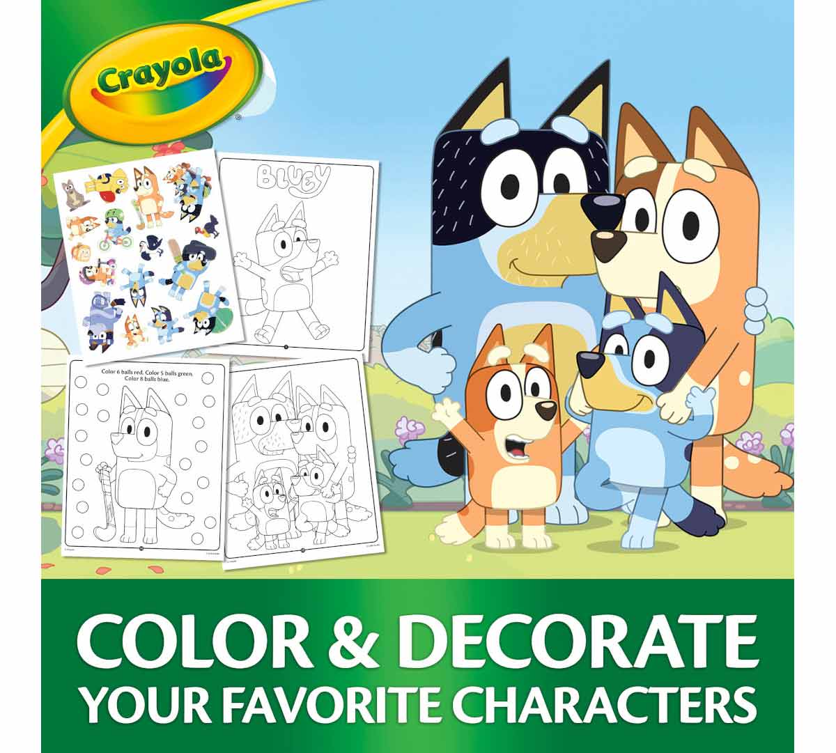 Bluey Color and Sticker Activity Set with Markers
