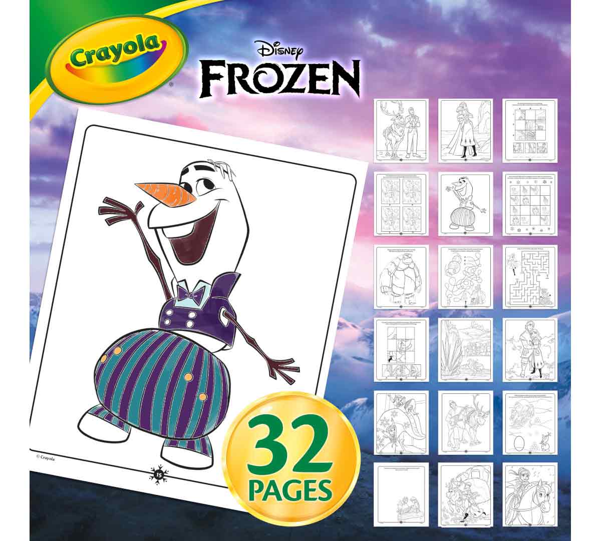 Disney Frozen Color and Sticker Activity Set with Markers