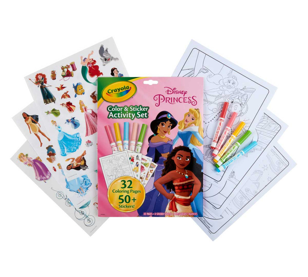 Disney Princess Color and Sticker Activity Set with Markers
