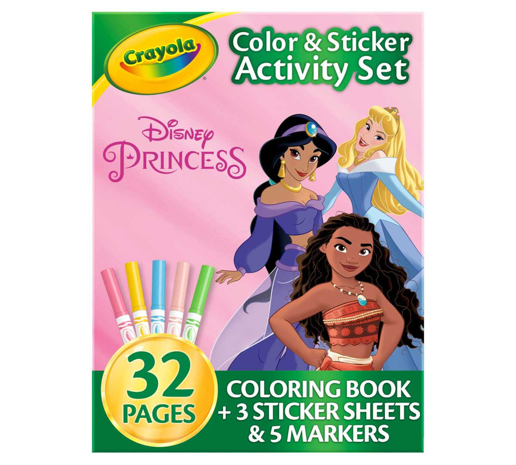 Disney Princess Color and Sticker Activity Set with Markers