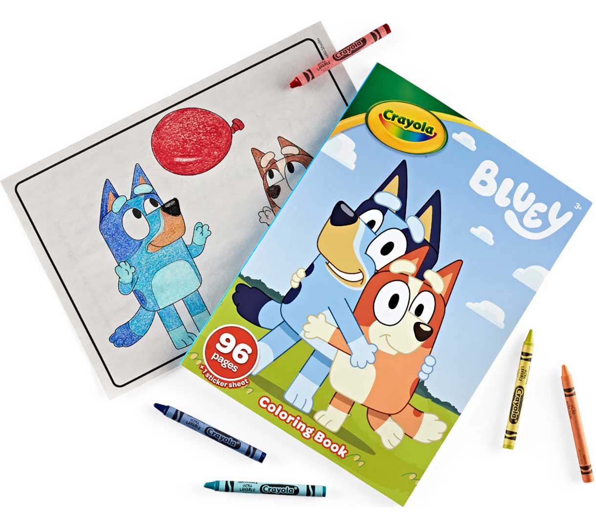 Bluey Coloring Book &amp; Sticker Sheet 96 Pages