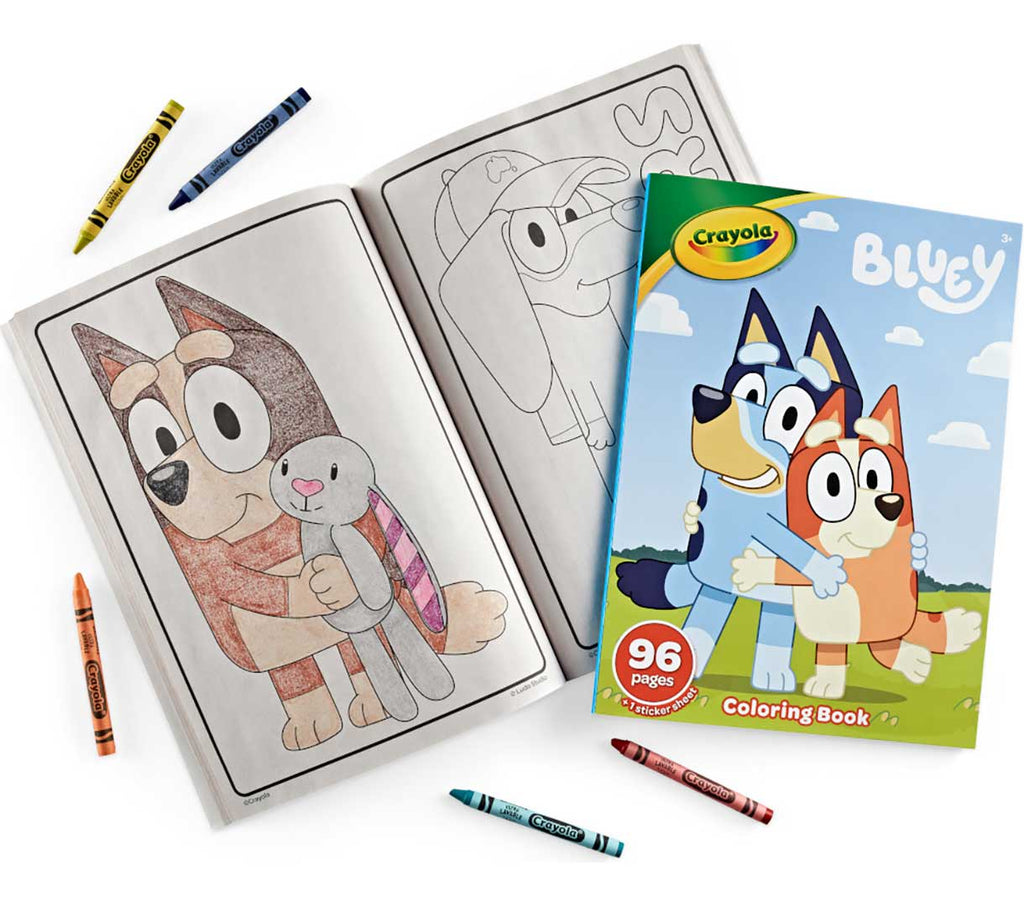 Bluey Coloring Book &amp; Sticker Sheet 96 Pages