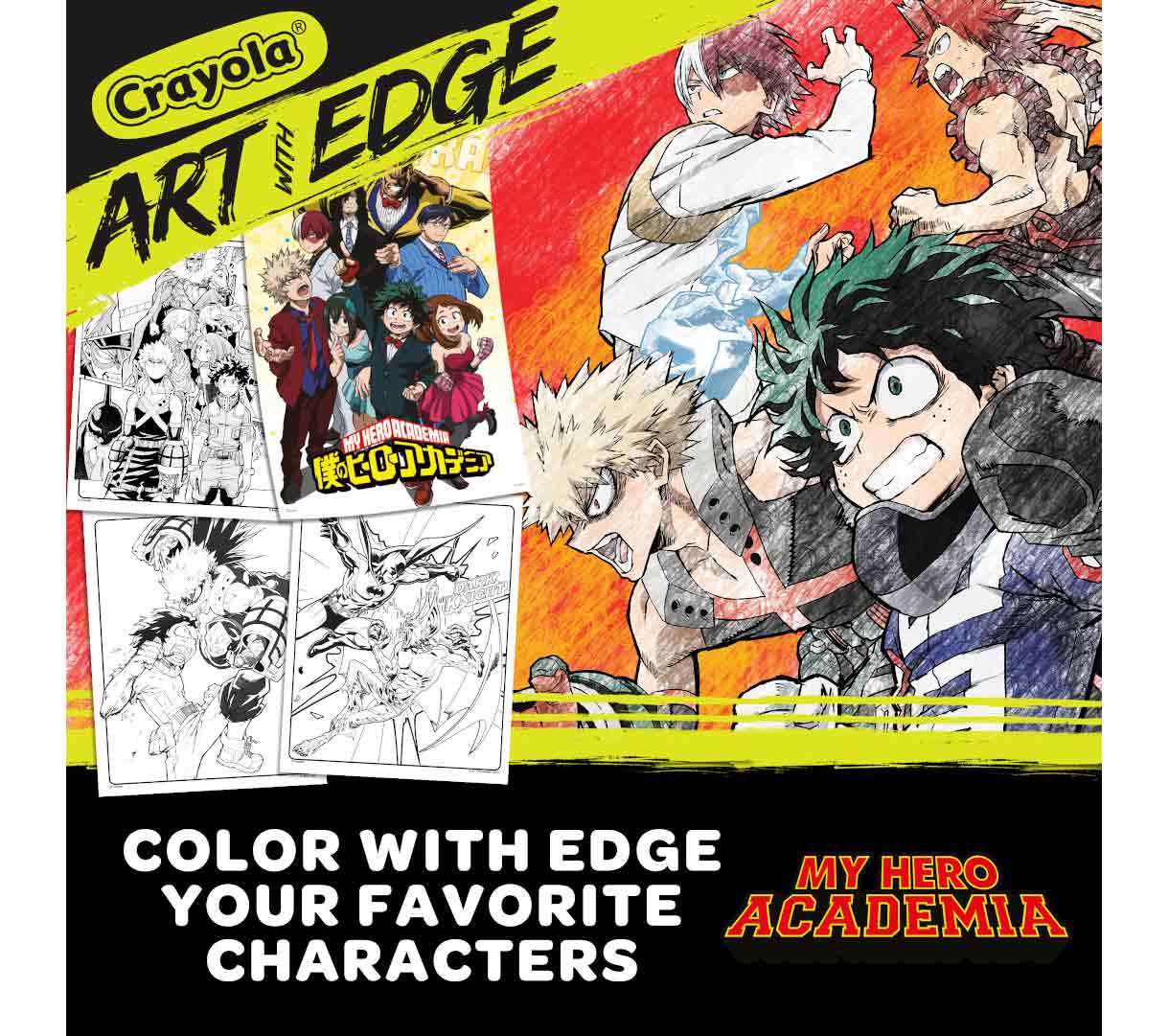 Art With Edge My Hero Academia Coloring Pages