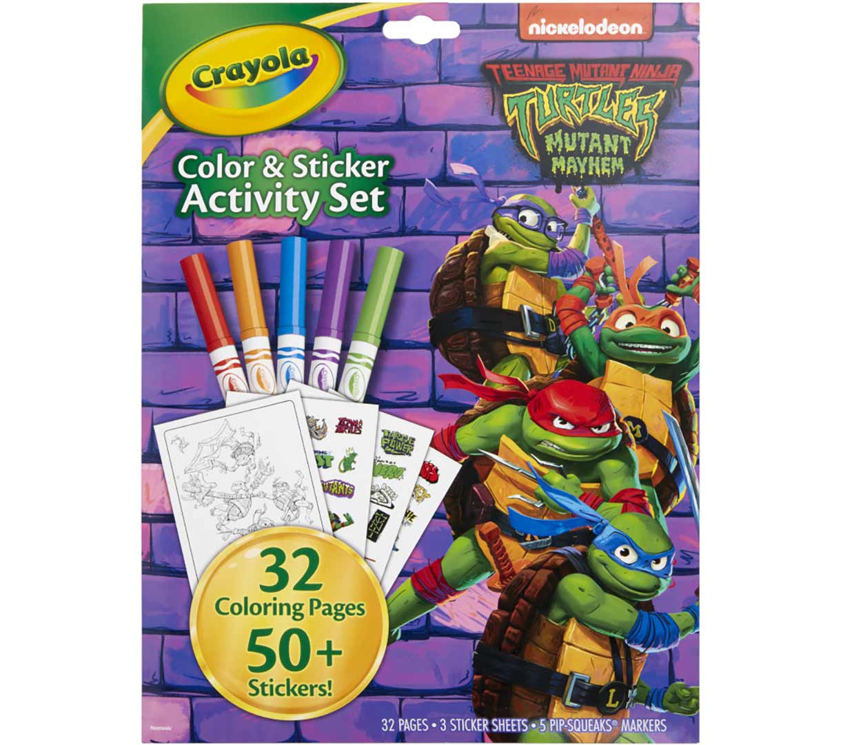 TMNT Color &amp; Sticker Activity Set 32 Pages