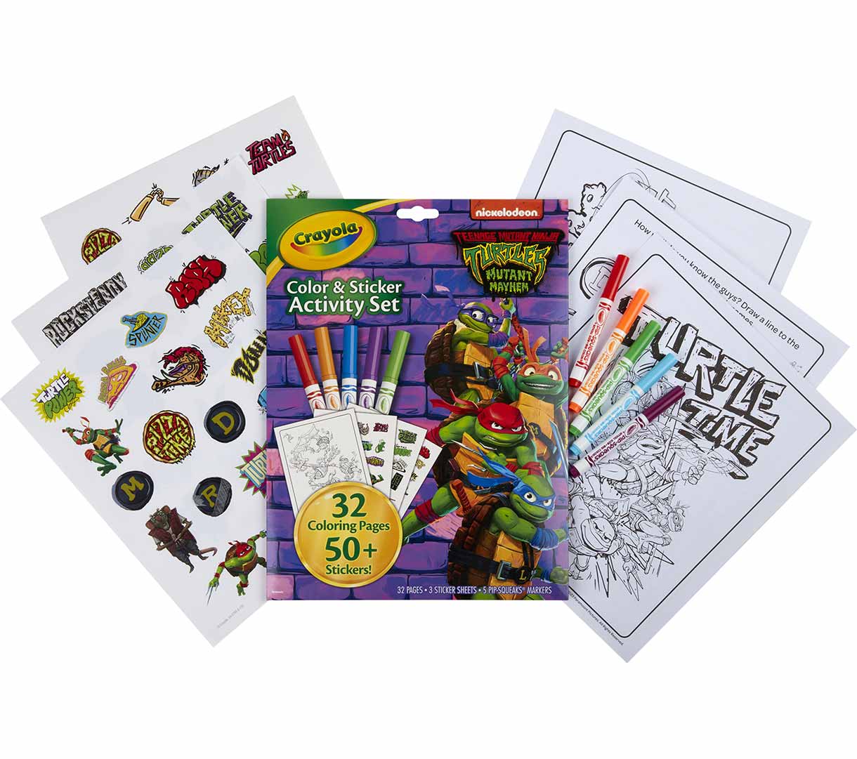TMNT Color &amp; Sticker Activity Set 32 Pages