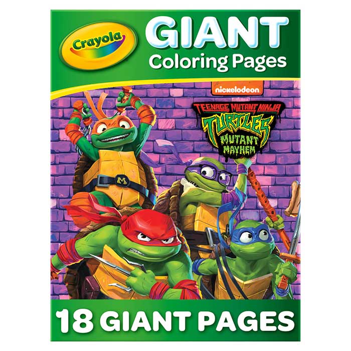 Teenage Mutant Ninja Turtles Giant Coloring Pages 18 Count