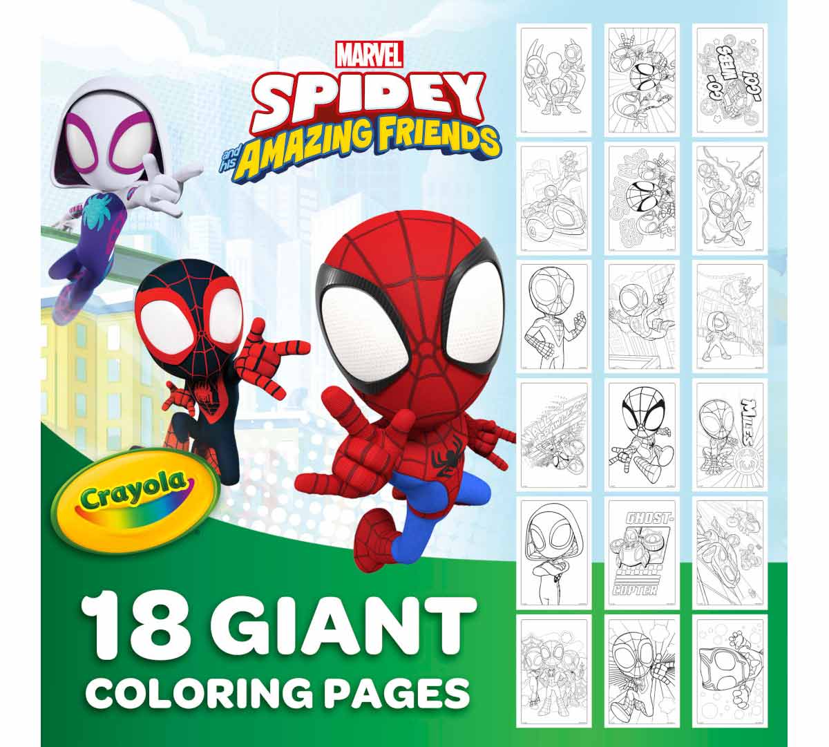 Spidey &amp; His Amazing Friends Giant Coloring Pages