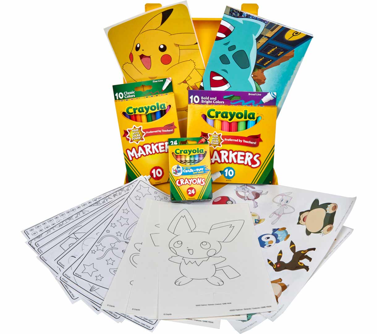 Pokémon Create &amp; Color Coloring Art Case Pikachu