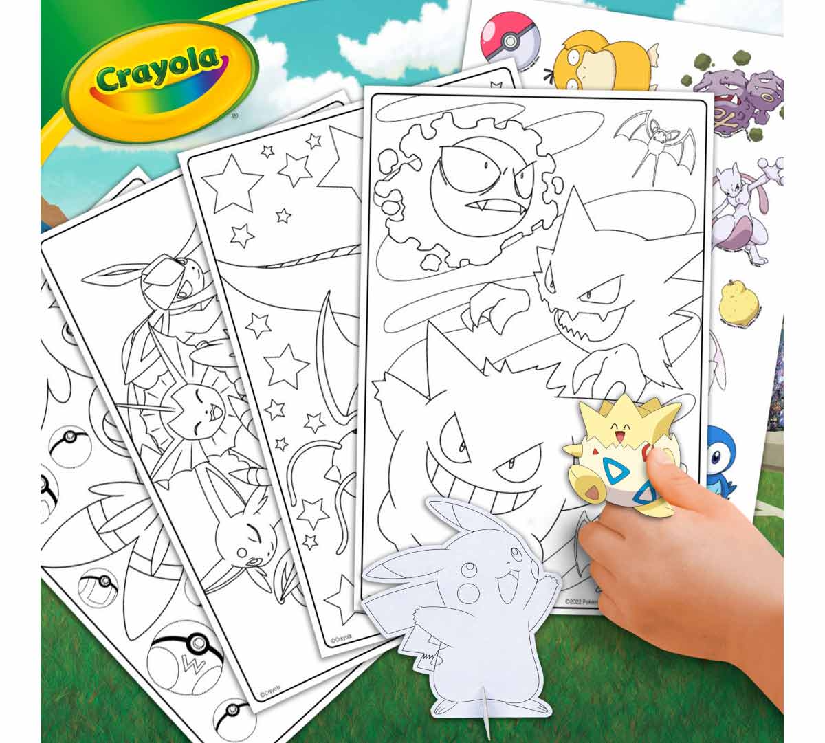 Pokémon Create &amp; Color Coloring Art Case Pikachu
