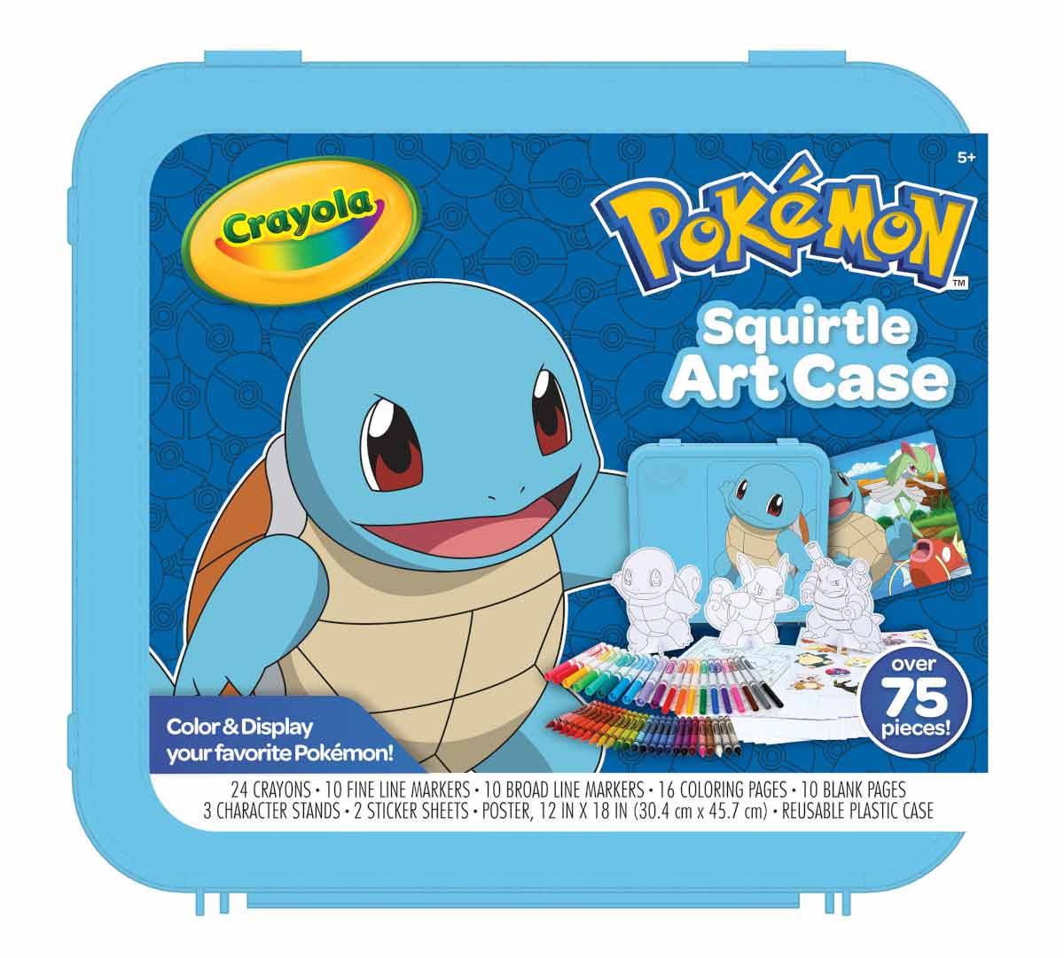 Pokémon Coloring Art Case Squirtle 75+ Pcs