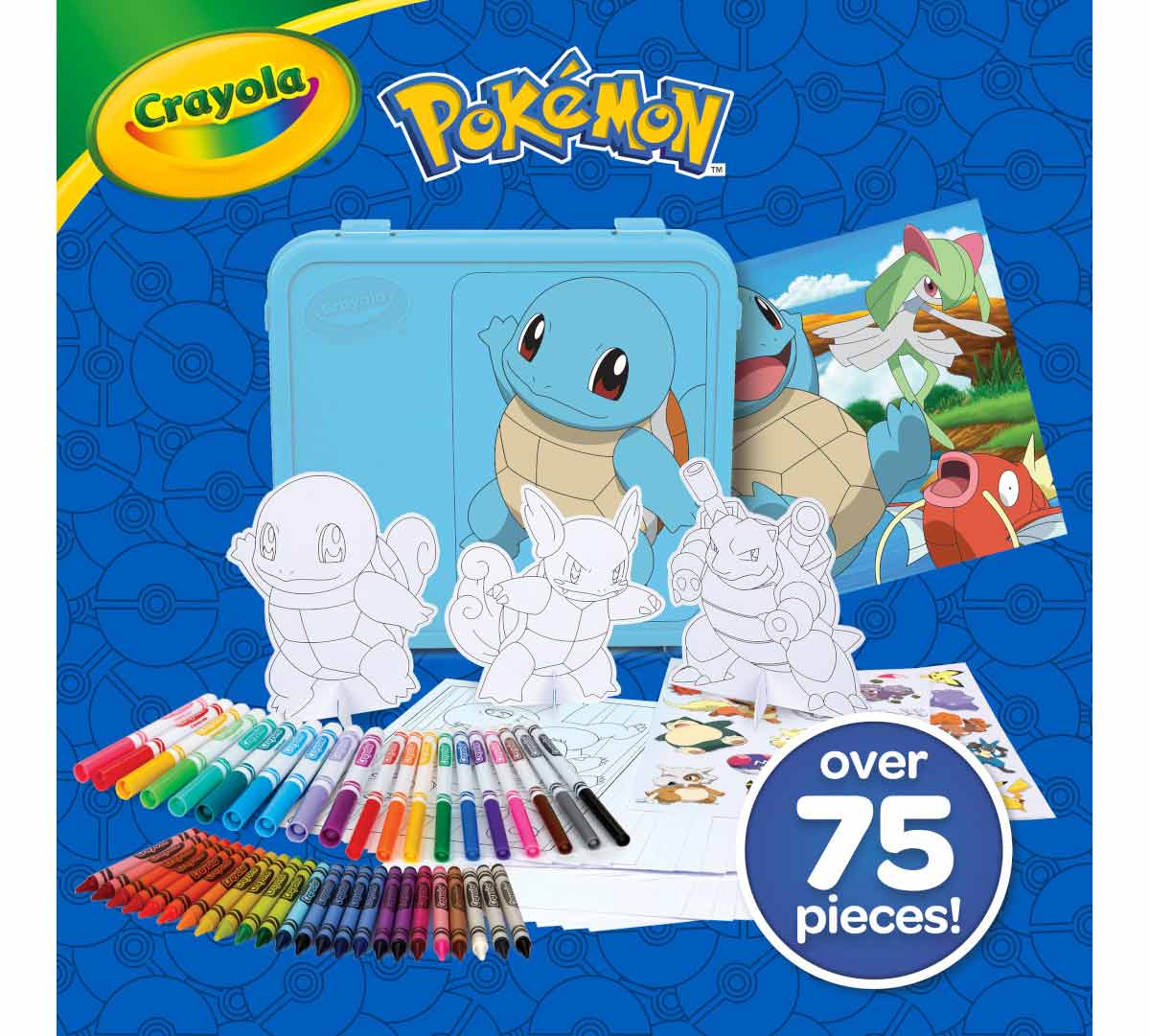 Pokémon Coloring Art Case Squirtle 75+ Pcs