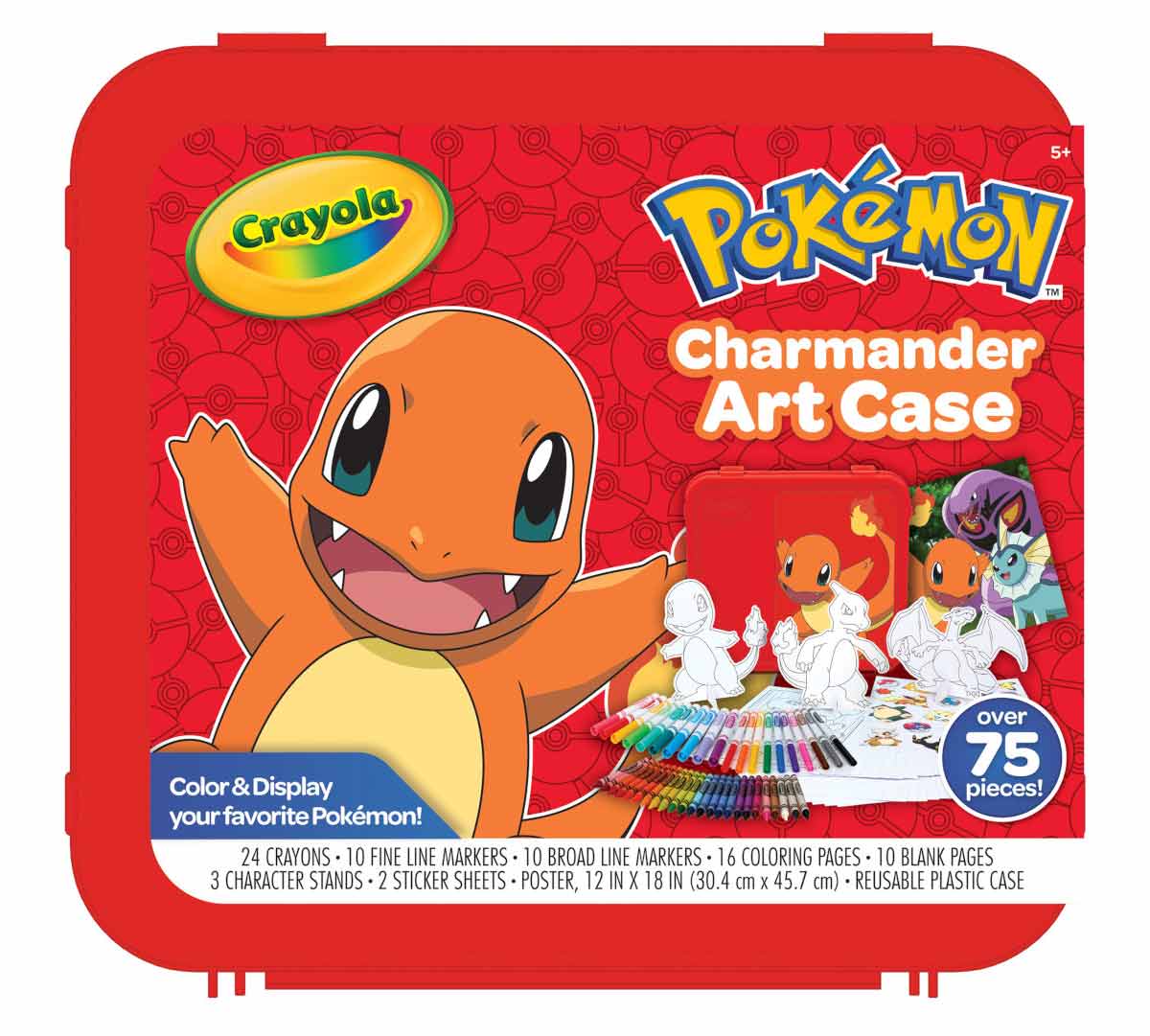 Pokémon Create &amp; Color Coloring Art Case Charmander