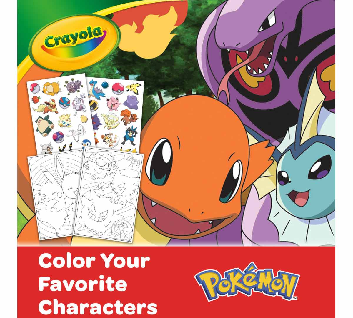 Pokémon Create &amp; Color Coloring Art Case Charmander