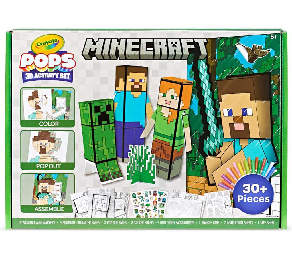 POPs 3D Activity Set Minecraft