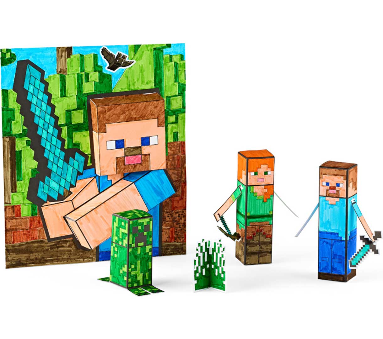POPs 3D Activity Set Minecraft