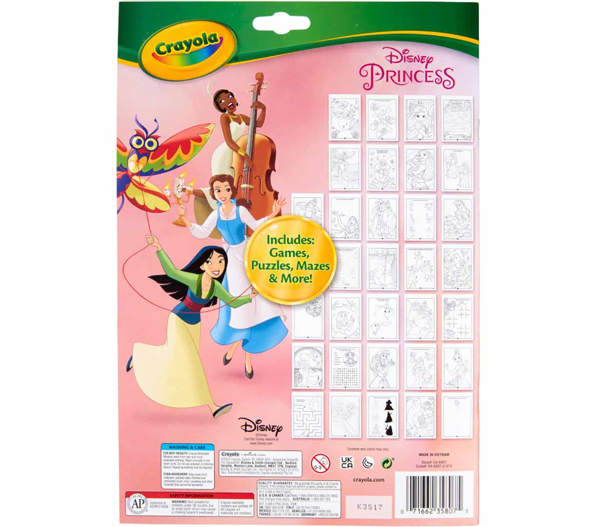 Disney Princess Color and Activity Pad with Markers